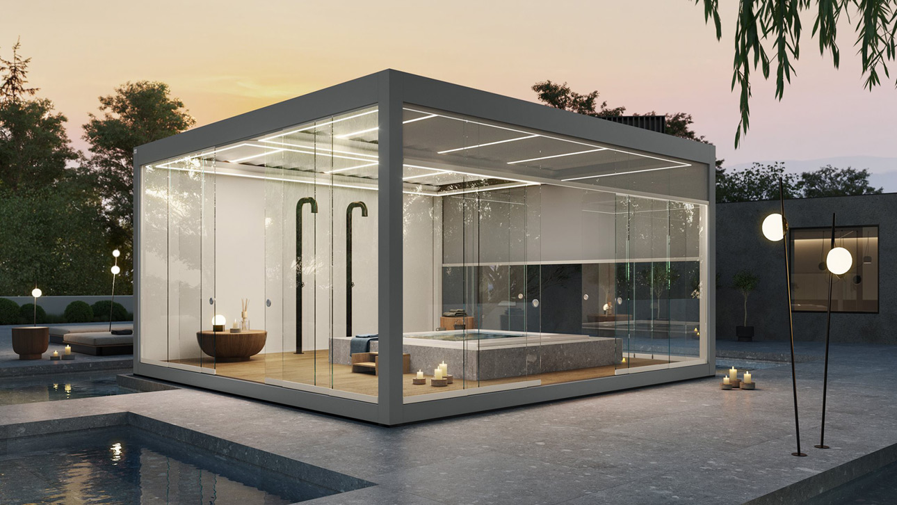 Lamellendächer von Corradi Srl